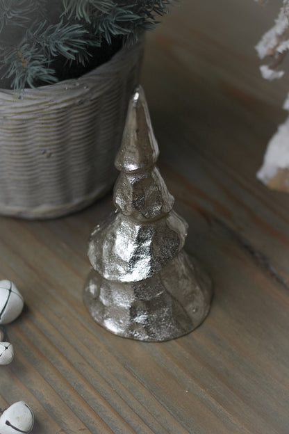 Silver Metal Christmas Tree