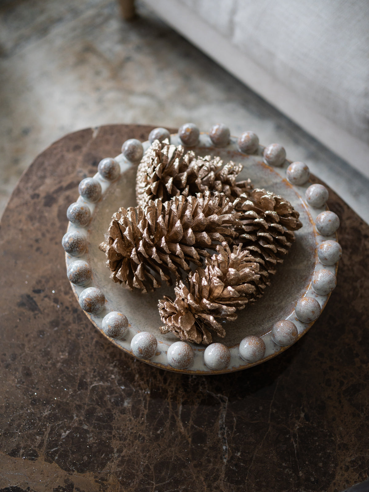 Bag of Golden Champagne Pinecones