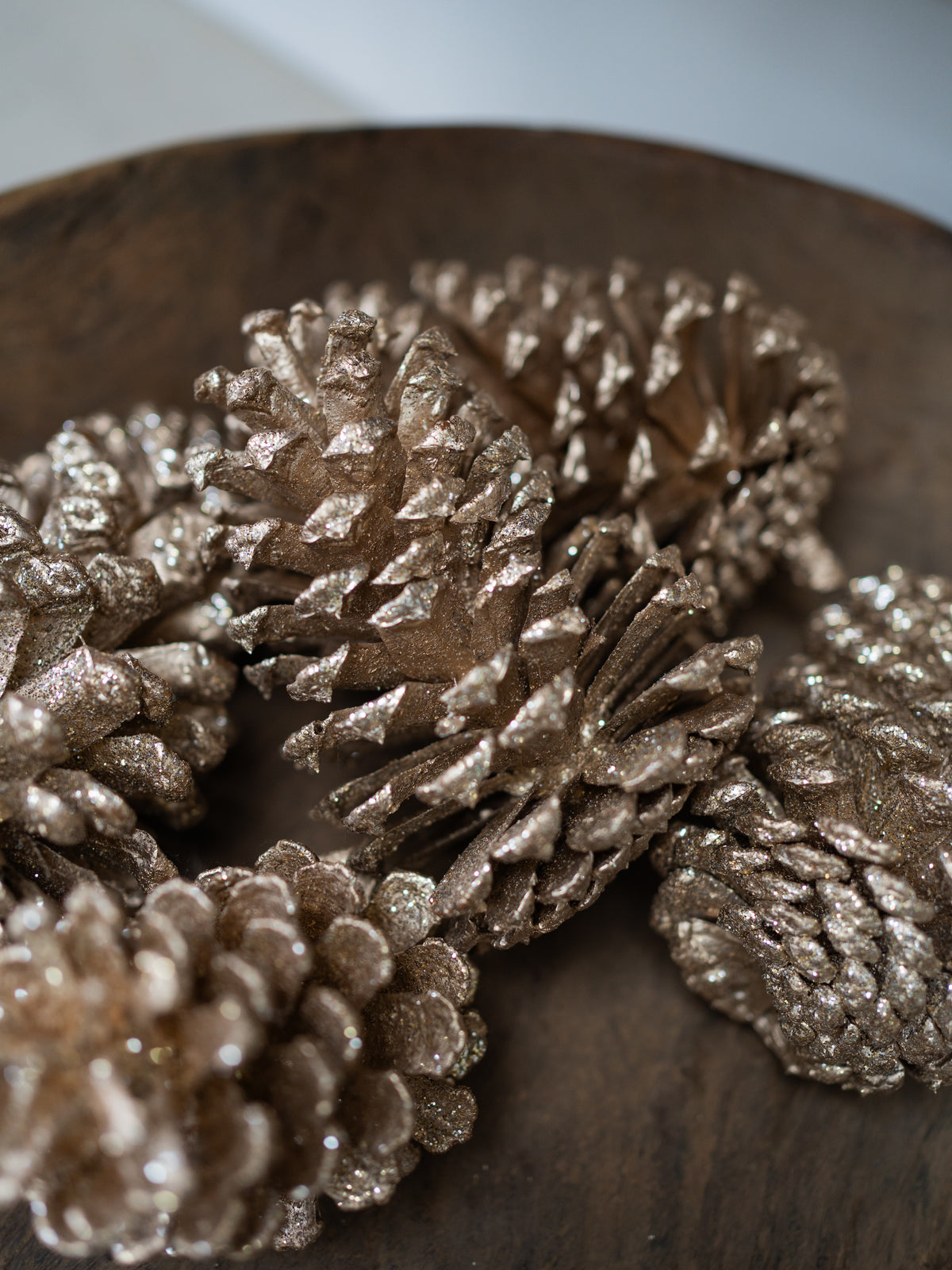 Bag of Golden Champagne Pinecones