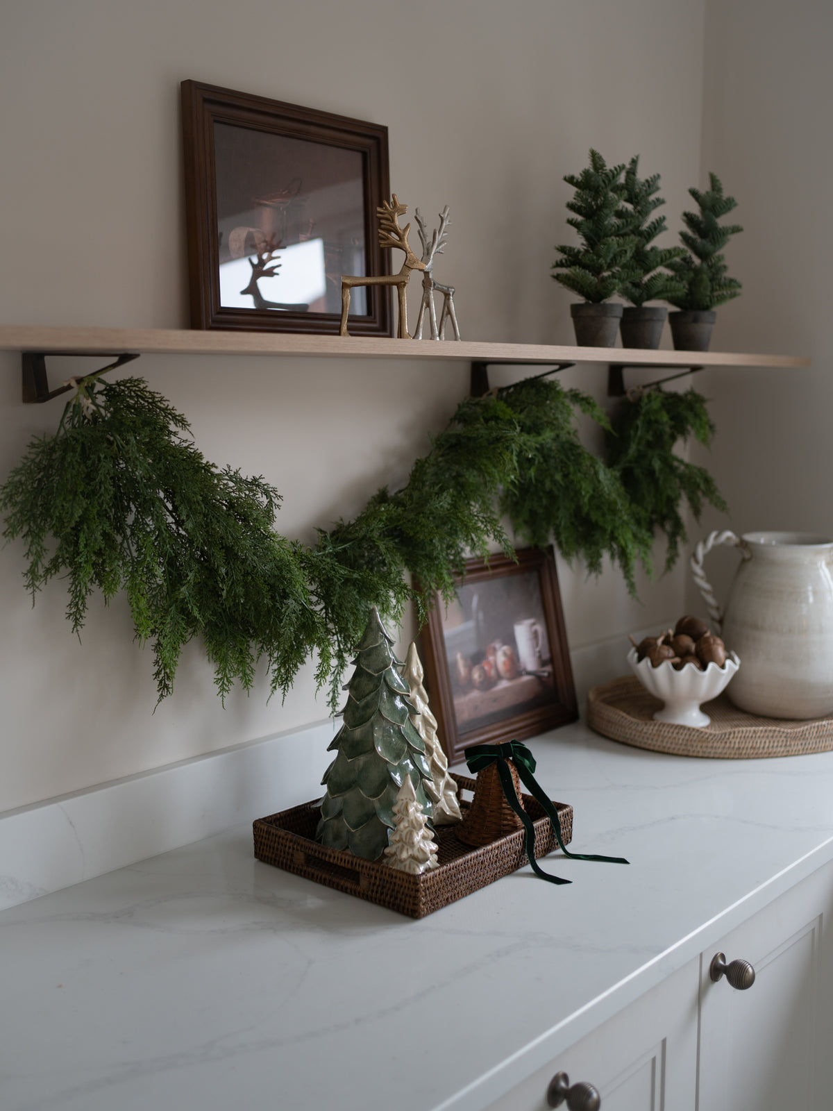 Faux Cypress Garland