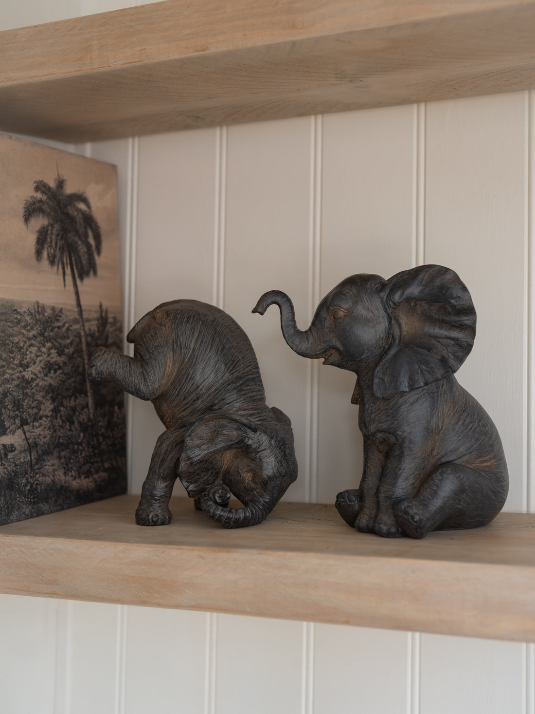 Playing Elephants Decorative Ornaments | Set of 2