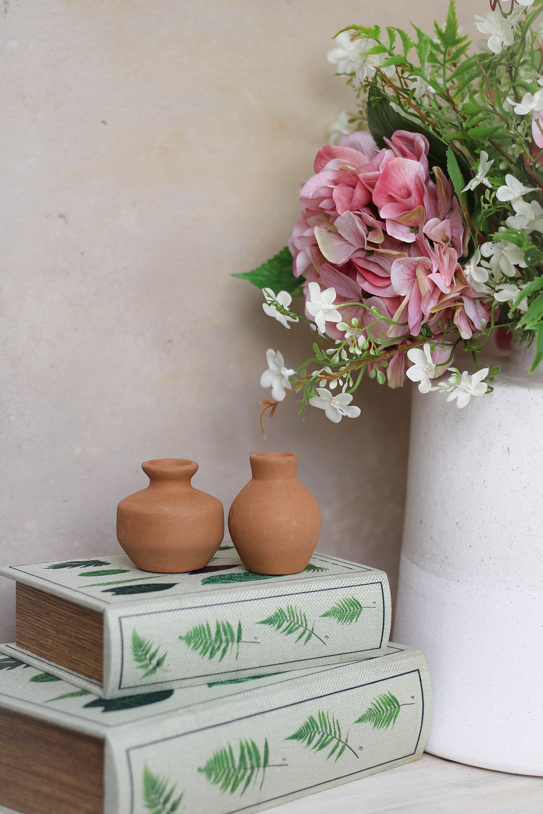 Mini Terracotta Vases Set of 2