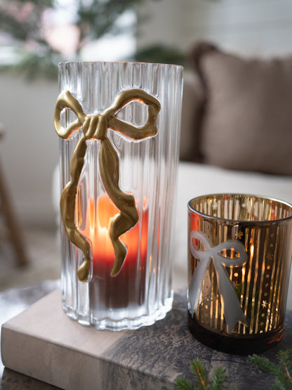 Embossed Bow Candle Holders &amp; Palm Tree Book Boxes Styling Bundle