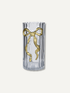 Embossed Gold Bow Candle Holder
