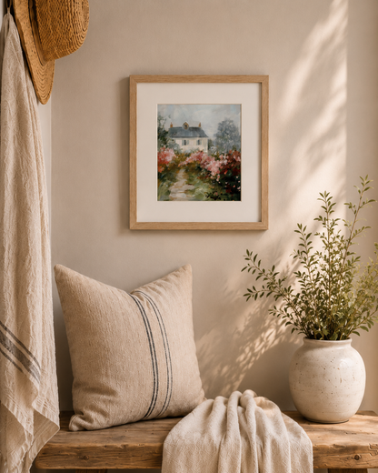 English Idyllic Cottage II Framed Wall Art