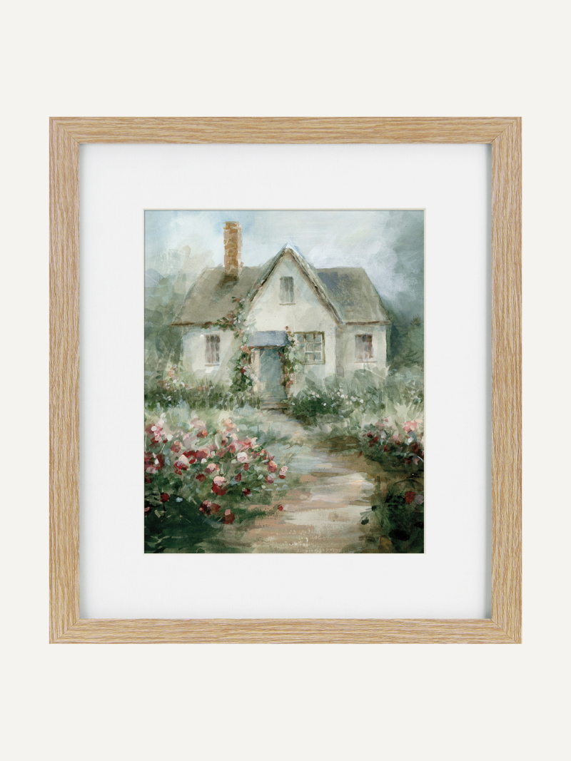 English Idyllic Cottage I Framed Wall Art