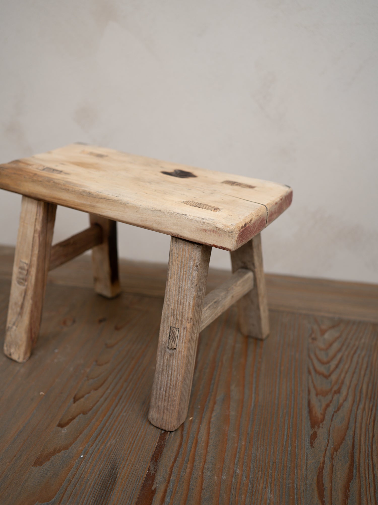 Reclaimed Wooden Mini Stool - Style W