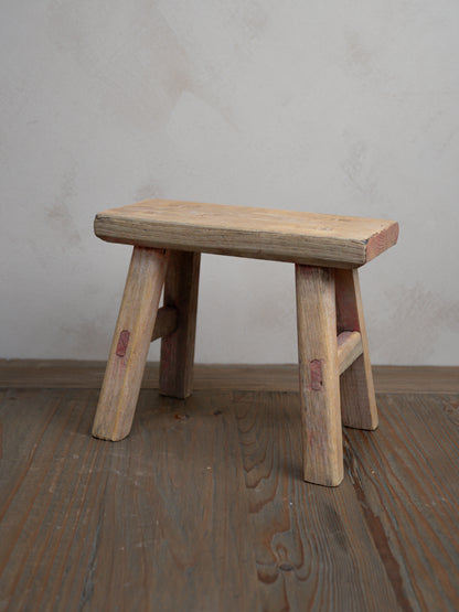 Reclaimed Wooden Mini Stool - Style Q