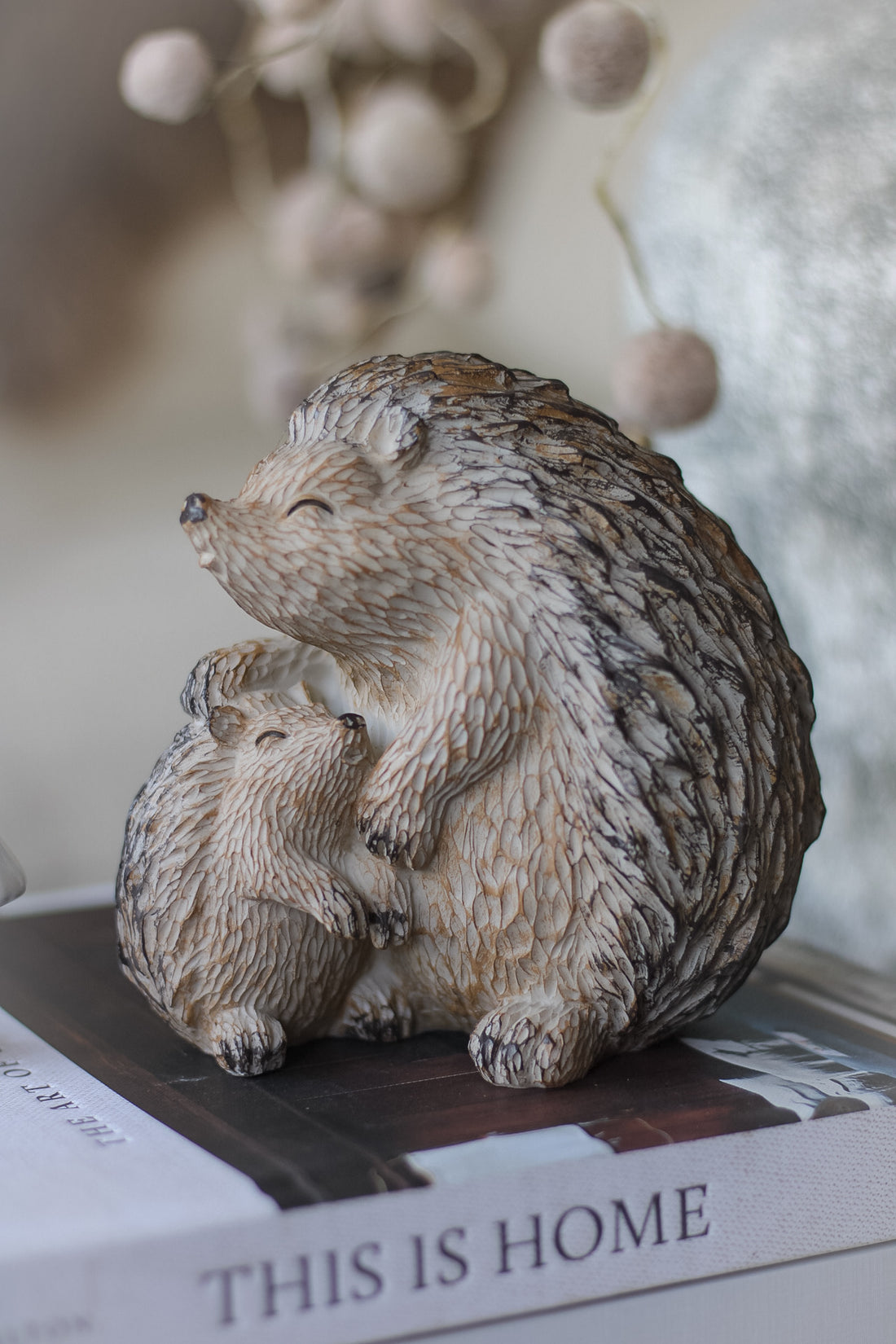 Rustic Woodland Hedgehog and Baby