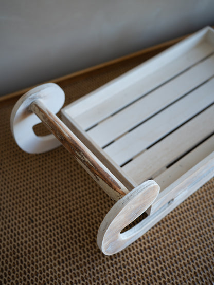 Wooden Sleigh Christmas Styling Tray