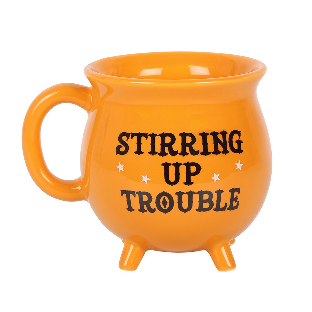 Stirring Up Trouble Cauldron Halloween Mug