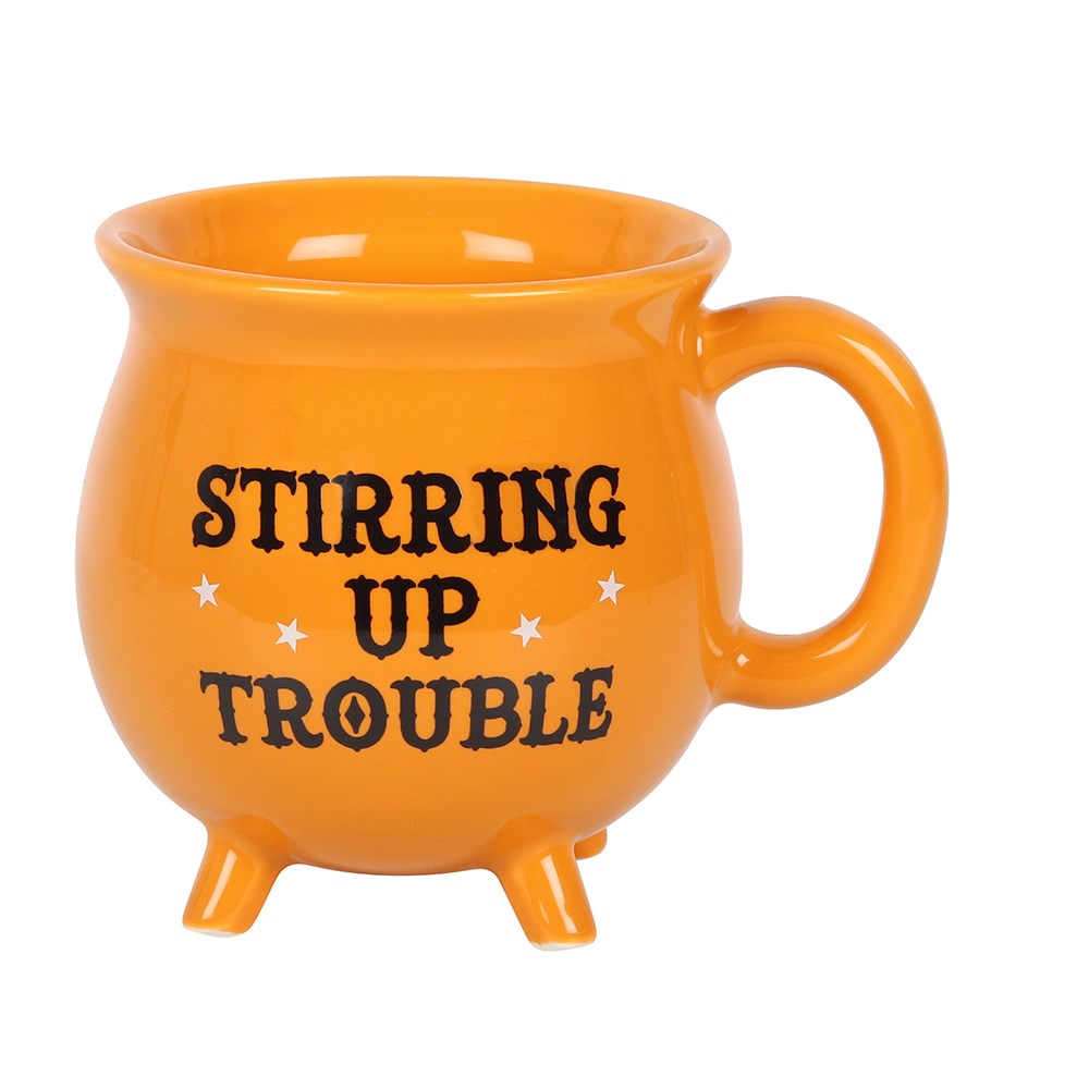 Stirring Up Trouble Cauldron Halloween Mug