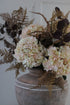Faux Autumn Cream Hydrangea Stem