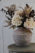 Faux Autumn Cream Hydrangea Stem
