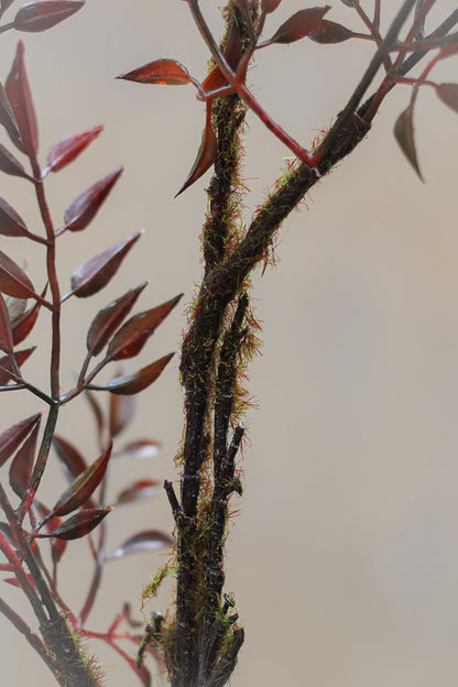 Faux Autumnal Leaf Spray 008