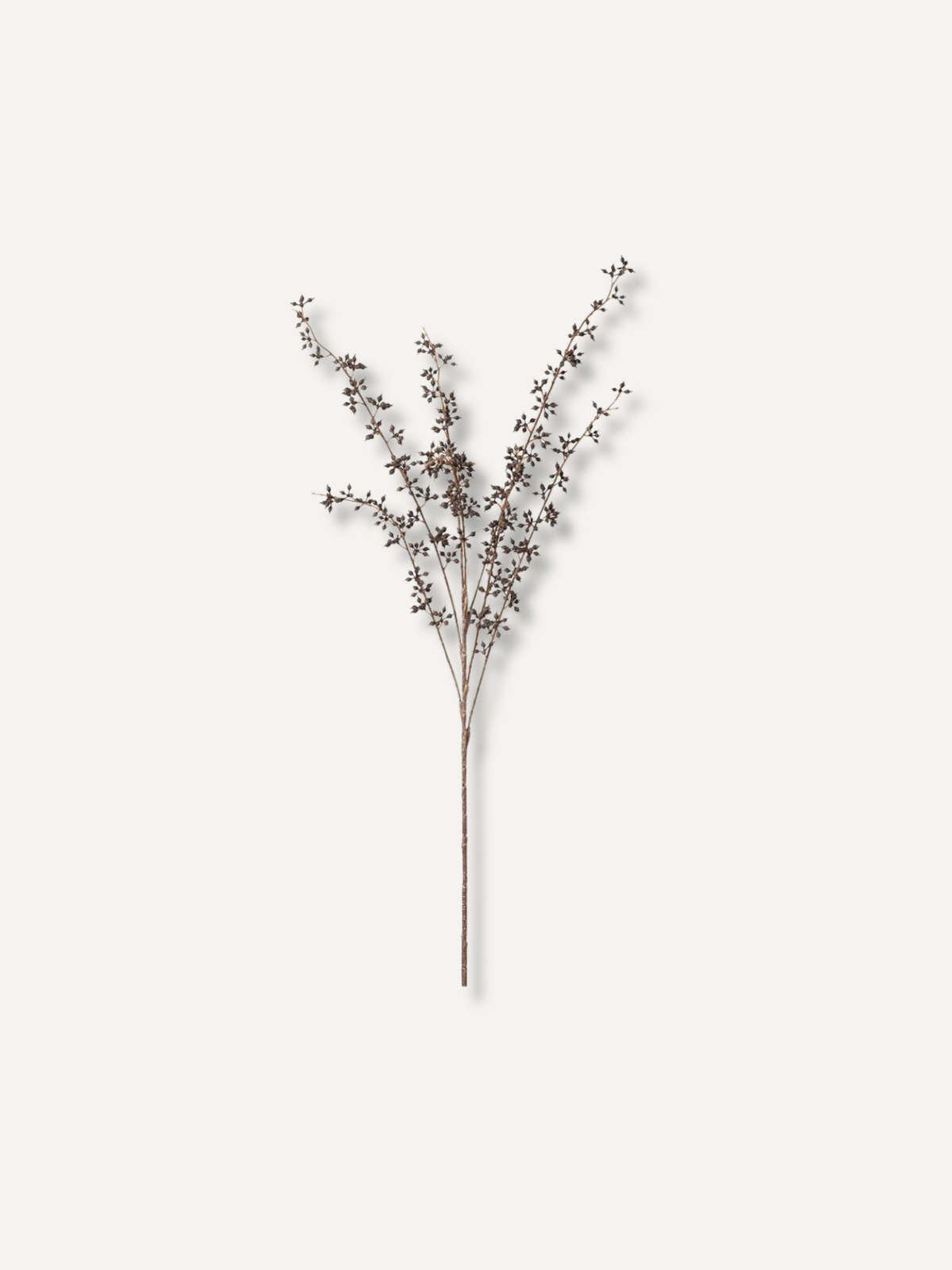 Faux Brown Autumn Bud Spray