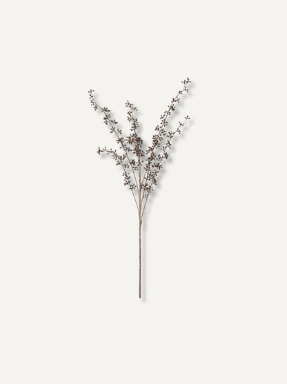 Faux Brown Autumn Bud Spray