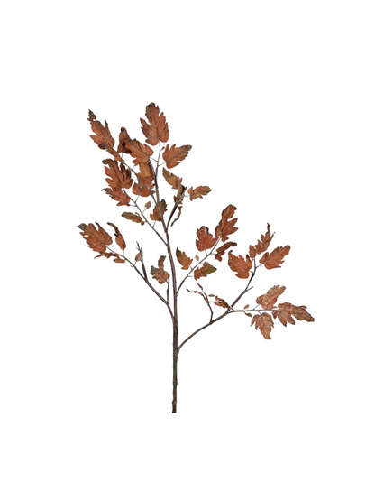 Faux Brown Perilla Autumn Leaves Spray