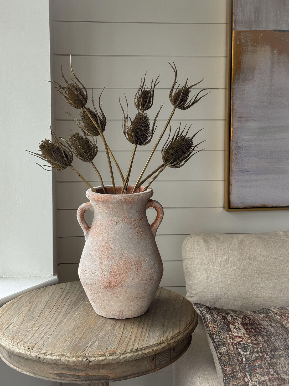 Faux Brown Teasel Bunch