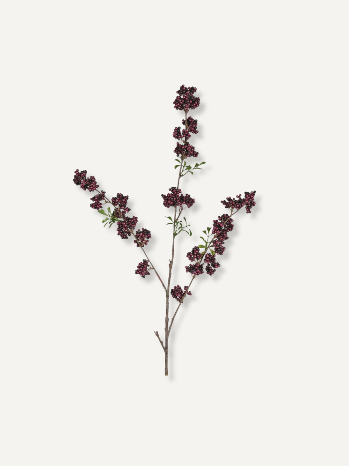 Faux Burgundy Berry Spray