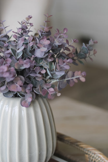 Faux Burgundy Tipped Eucalyptus Bush