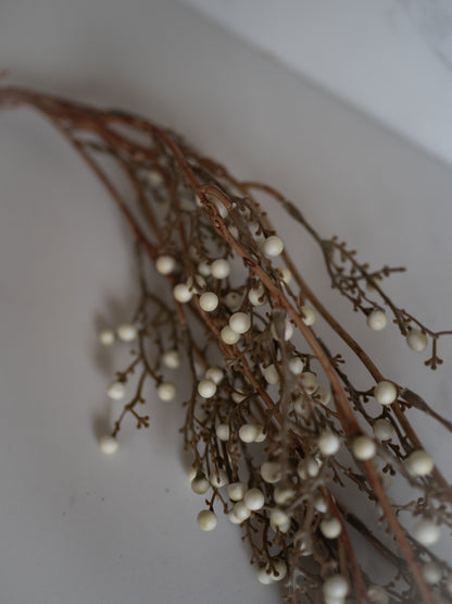 Faux Cream Mini Bud Trailing Spray