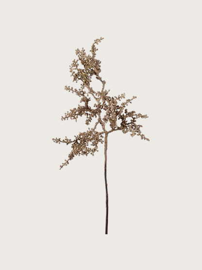 Faux Dried Beige Berry Branch