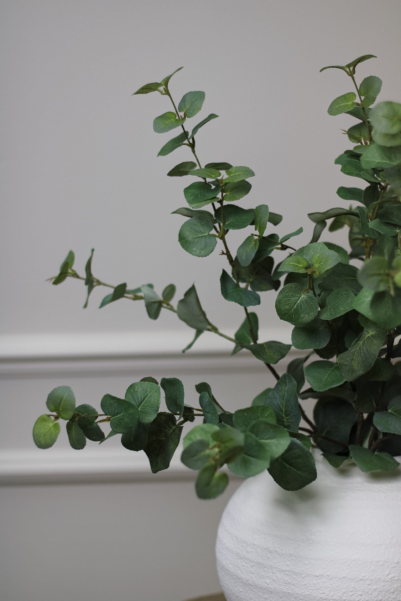 Faux Green Eucalyptus Spray