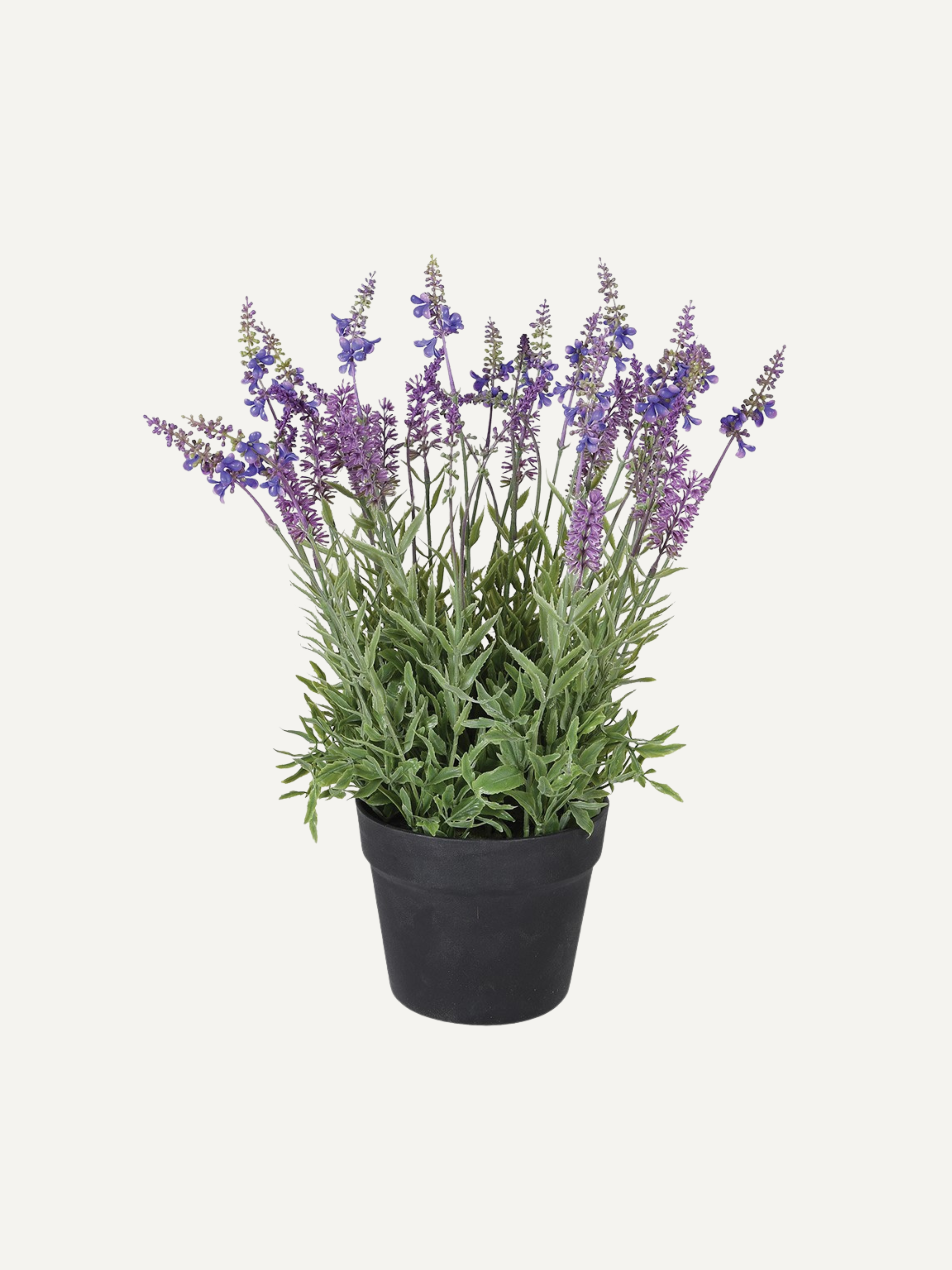 Faux Lavender Plant in Black Pot for timeless home decor and styling