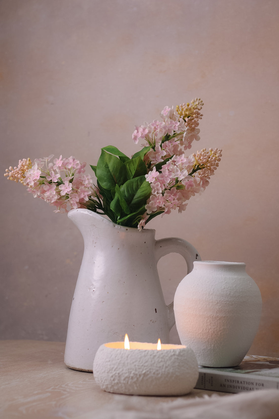 Faux Light Pink Lilac Stem