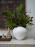 Faux Norfolk Pine, Red Berry & Pinecone Branches Arrangement