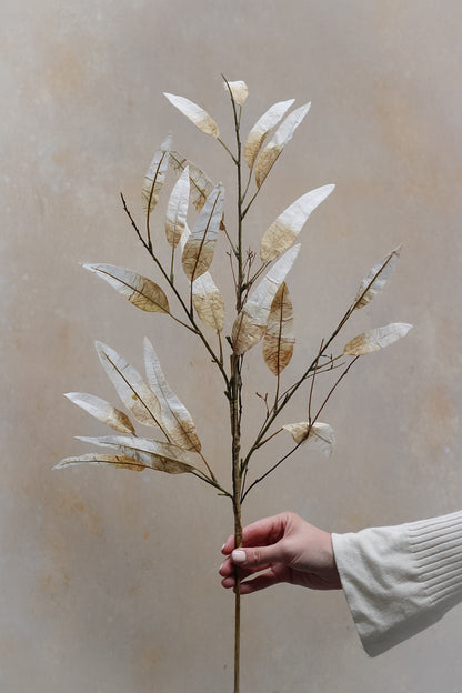Faux Nude Dried Leaf Stem