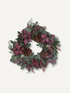 Faux Pine and Burgundy Eucalyptus Wreath