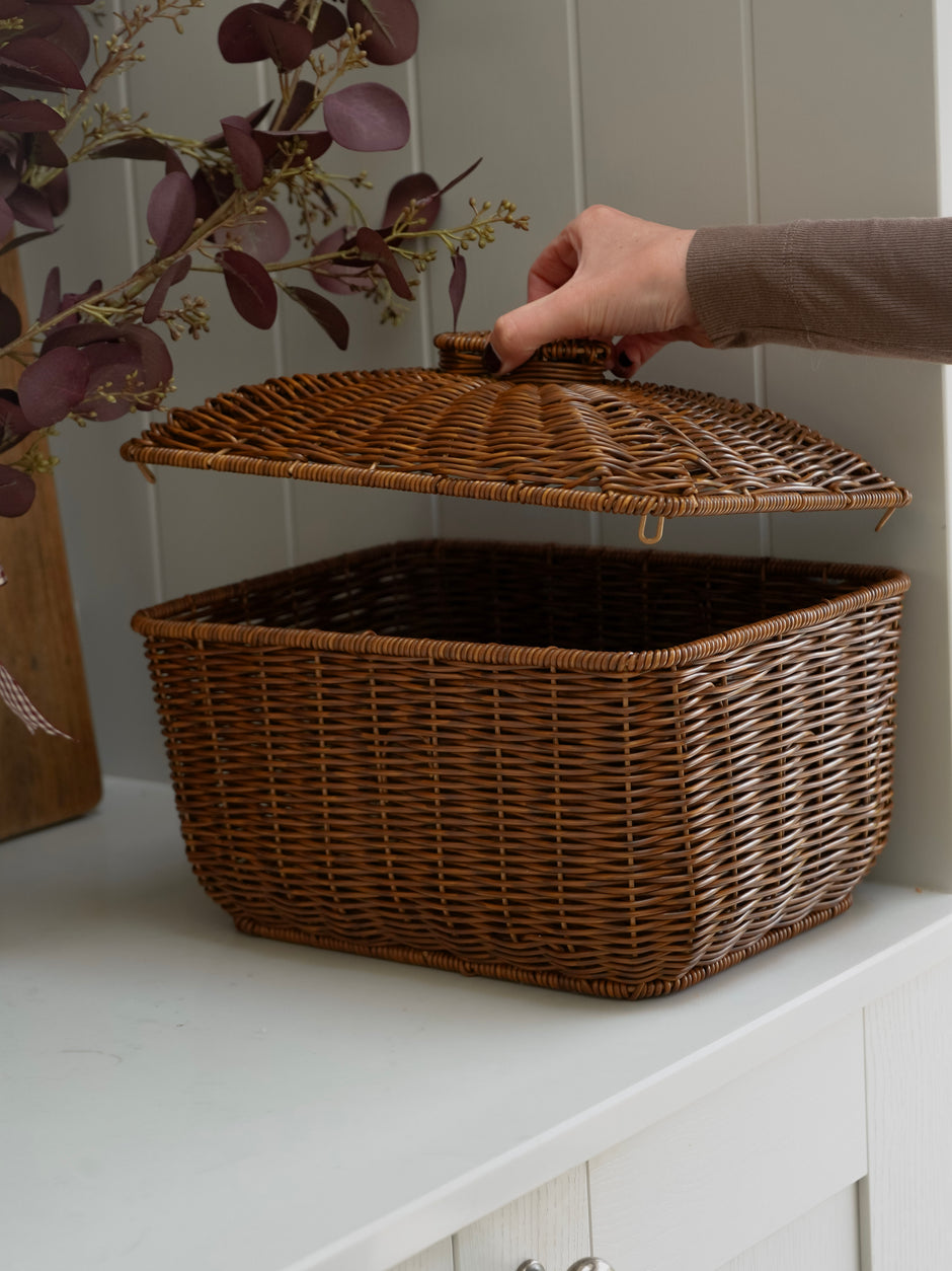 Rattan Baskets | Timeless Wicker Storage Baskets - Ivy Grey Interiors