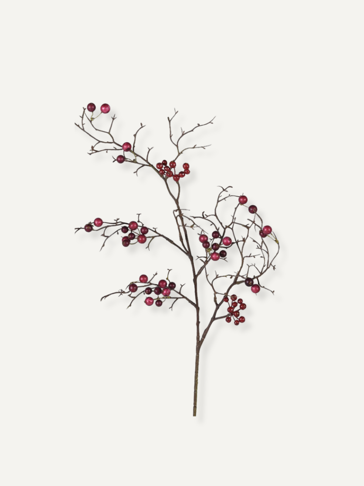Faux Red Berries Branch