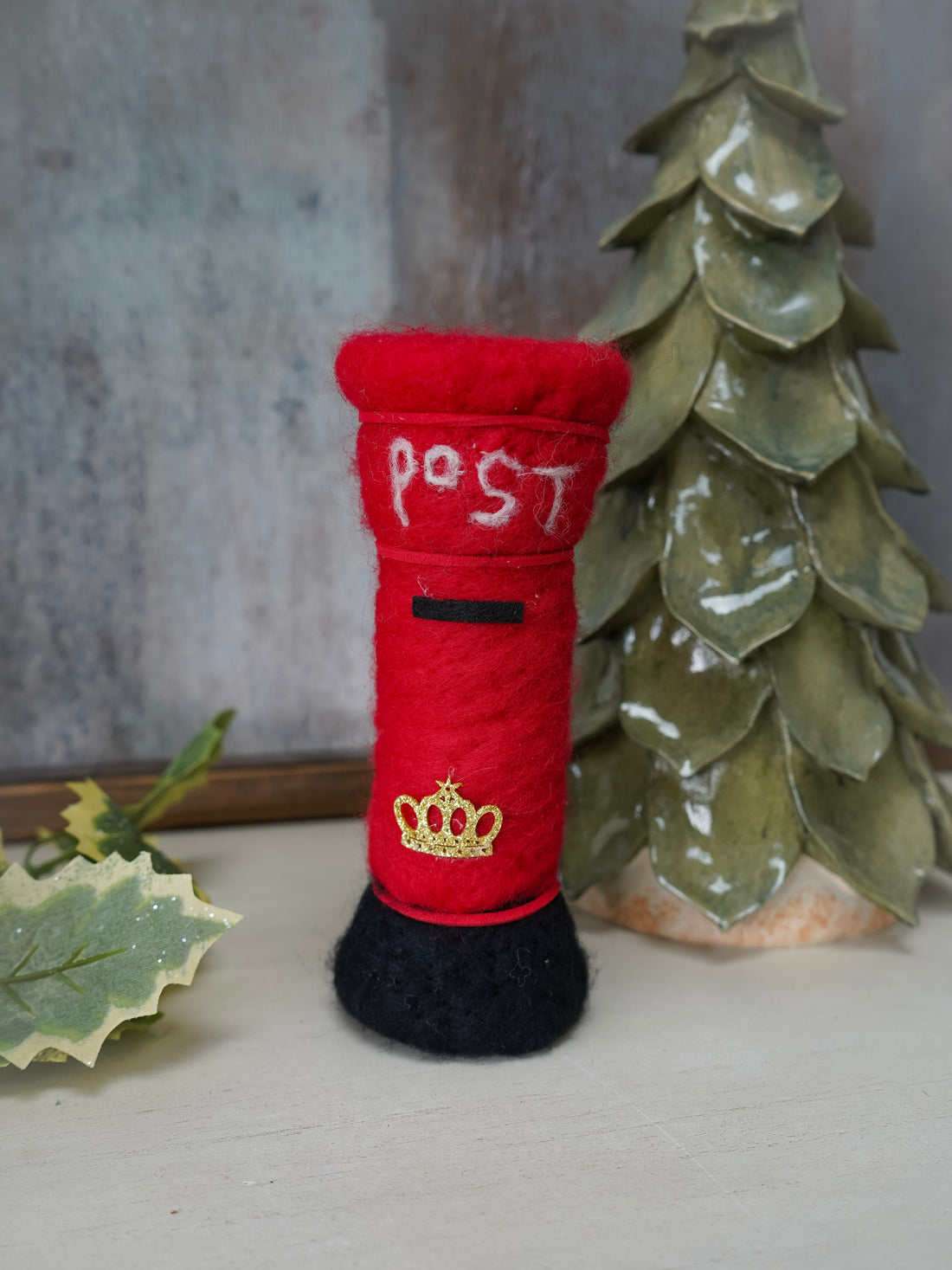 Felt Christmas Crown Postbox