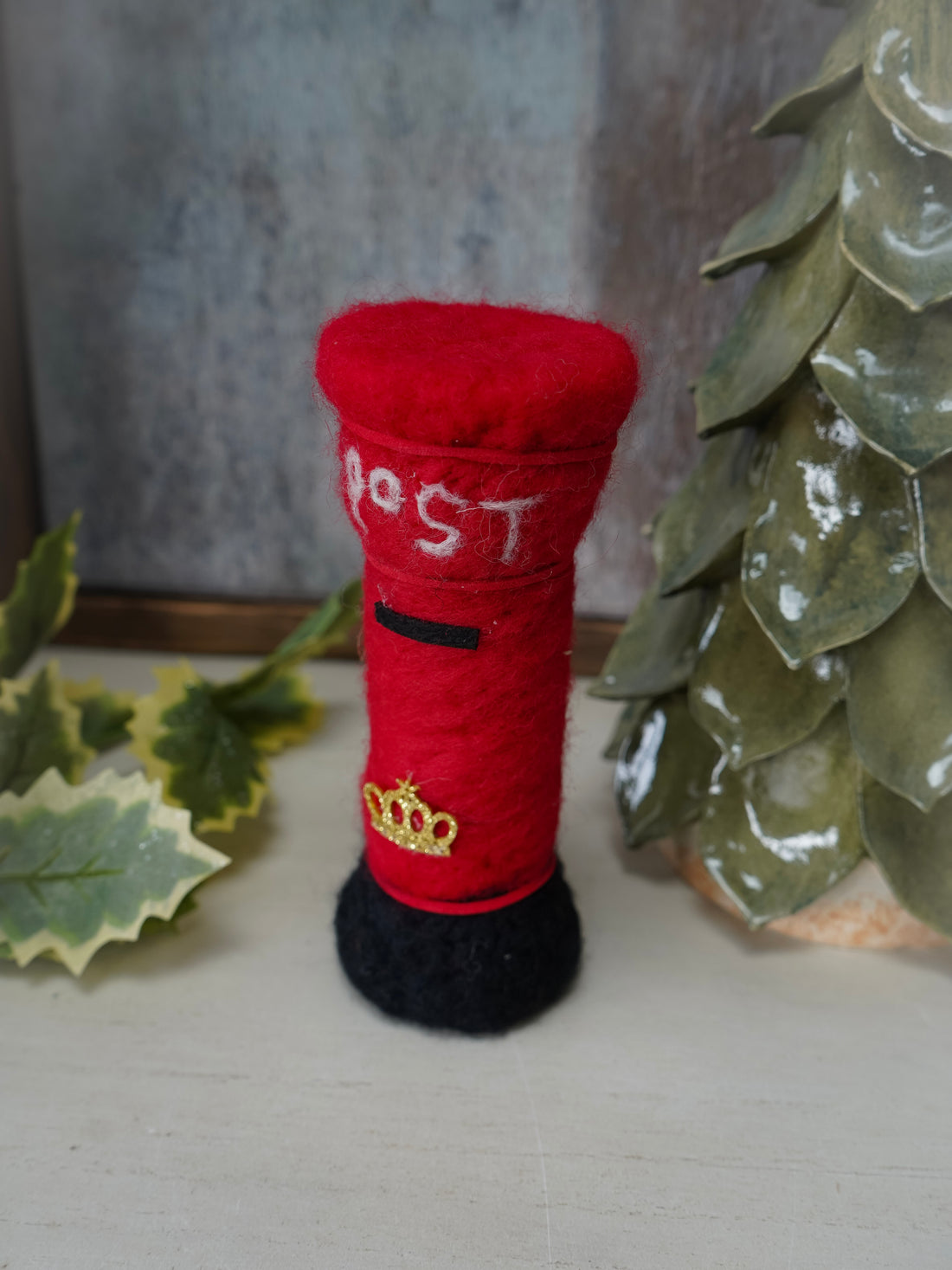 Felt Christmas Crown Postbox