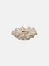 Frilly Beige Ceramic Dinner Candle Holder