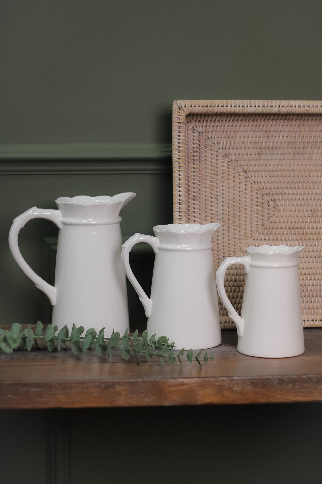 Ceramic very unique jugs,hand made, hand crafted, set of three Ceramic very unique jugs,hand made, hand crafted, set of three