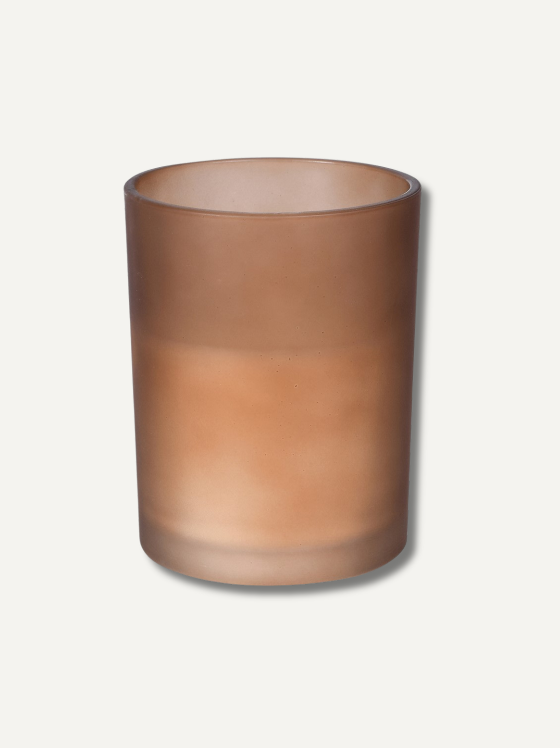 Frosted Brown Glass LED Candle