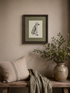 German Shepherd Puppy Dog Framed Wall Art