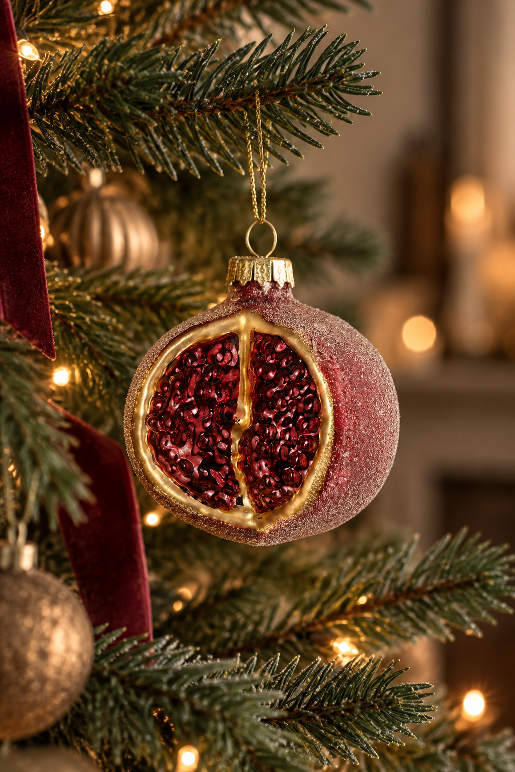Pomegranate Christmas Tree Bauble