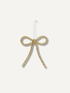 Gold Bow Christmas Tree Decoration
