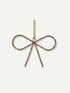 Gold Diamante Bow Bauble