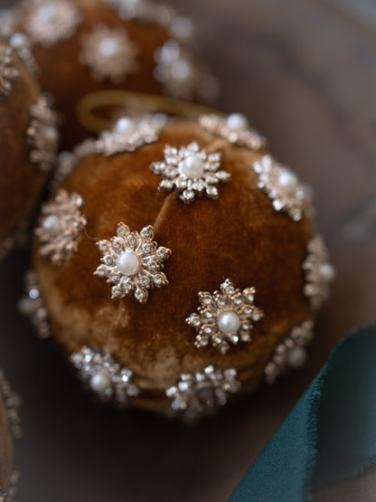 Gold Pearl Christmas Tree Bauble