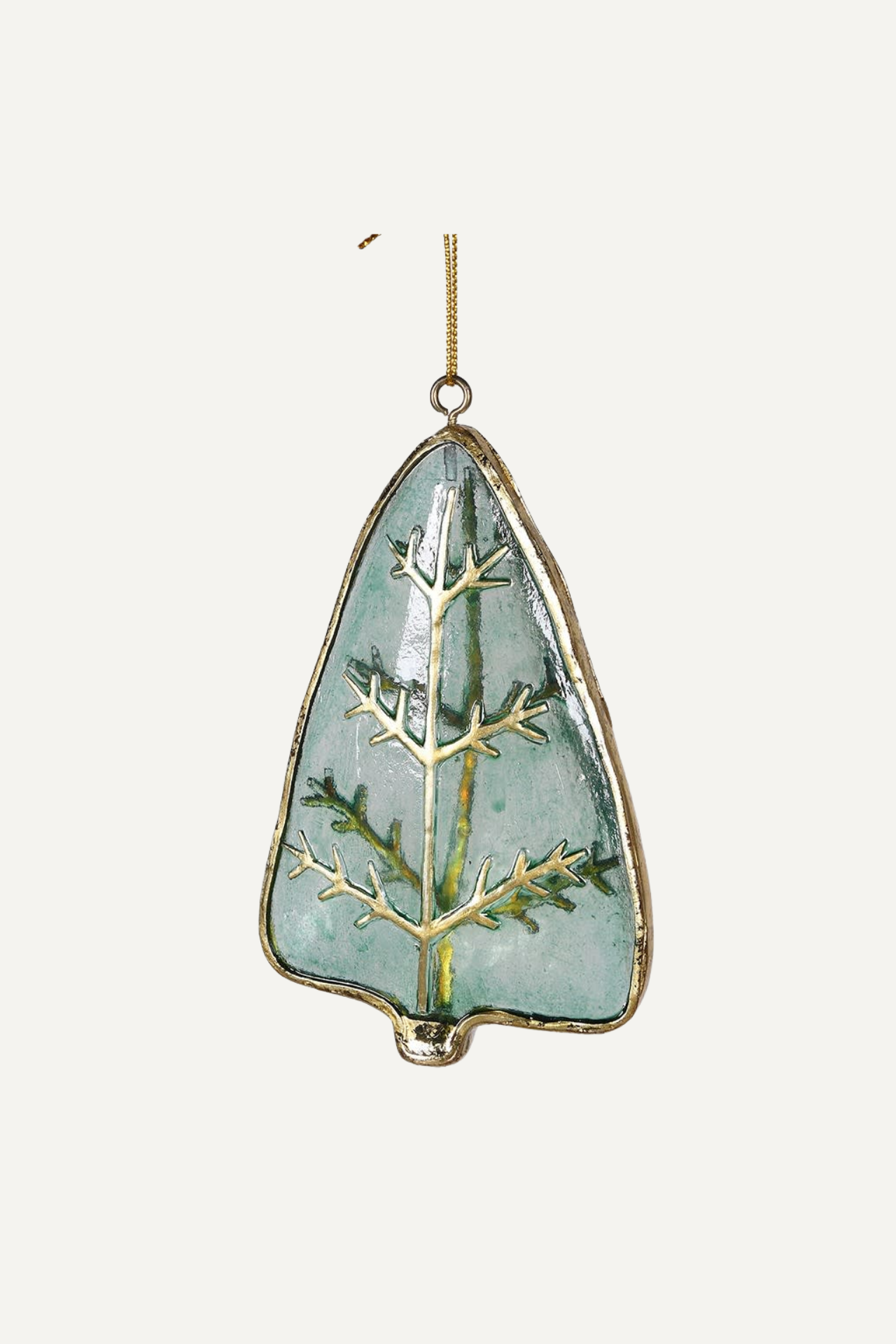 Golden Christmas Tree Hanger Bauble