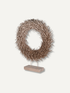 Golden Twig Wreath on Stand