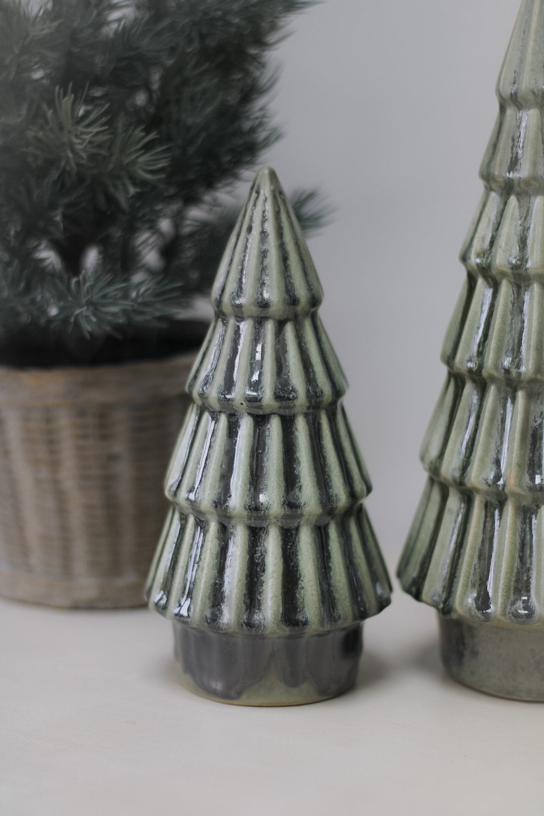 Green Porcelain Christmas Trees 002