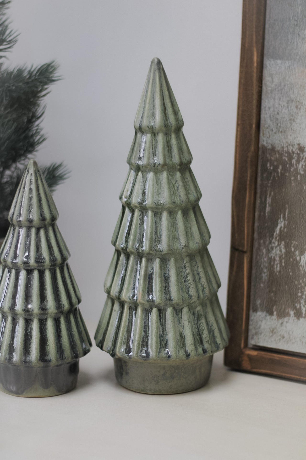 Green Porcelain Christmas Trees 003