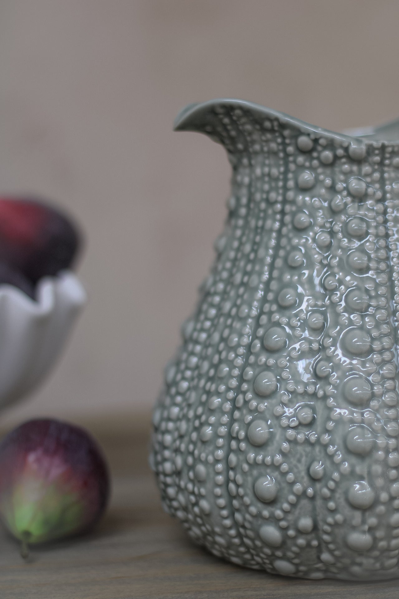 up close of sea urchin jug